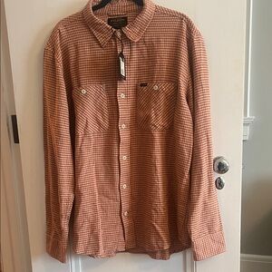 Filson Men's Rust Checkered Button Down Shirt